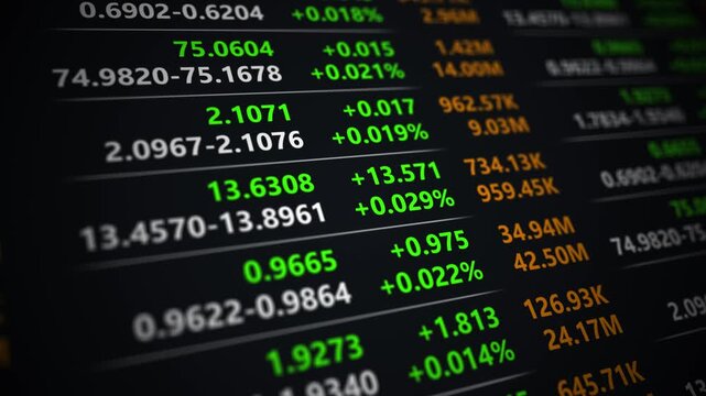 Futuristic financial market table performance dashboard with rising stock index charts digital trading analytics interface and global investment strategy