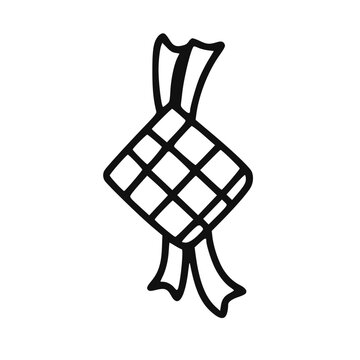 Traditional Ketupat Rice Cake Icon