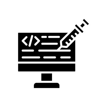 Code Injection glyph icon