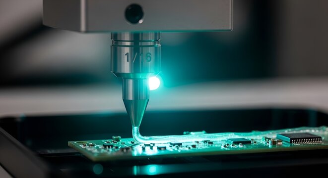 3D Printer Creating Metal Object.