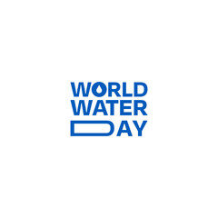 Obraz premium WORLD WATER DAY SYMBOL/ICON