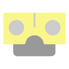 Stereoscope Vector Flat Icon Design