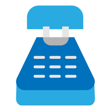 Teletype Vector Flat Icon Design