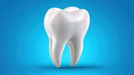 Shiny White Molar Tooth