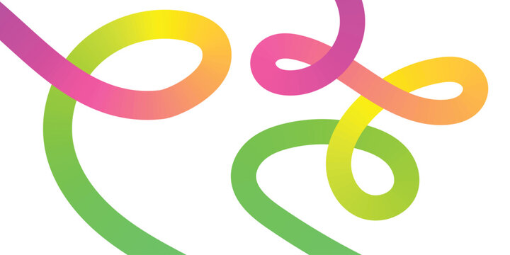 Swirl Color Gradient Lines.a fun rainbow seamless pattern featuring line doodles.abstract gradient color shapes pattern. Background with Wave Rainbow Ribbons.