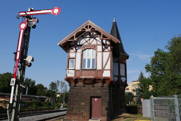 Stellwerk am Bahnhof Thale im Harz