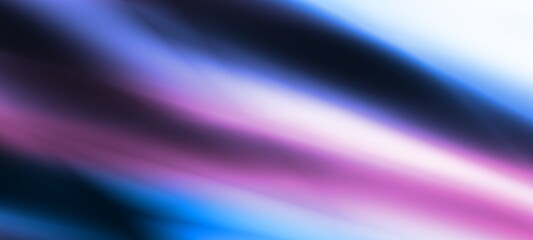 Dark blue digital abstract background with ultraviolet neon glow, blurry light lines, waves