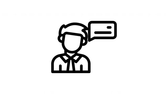 interview animated icon
