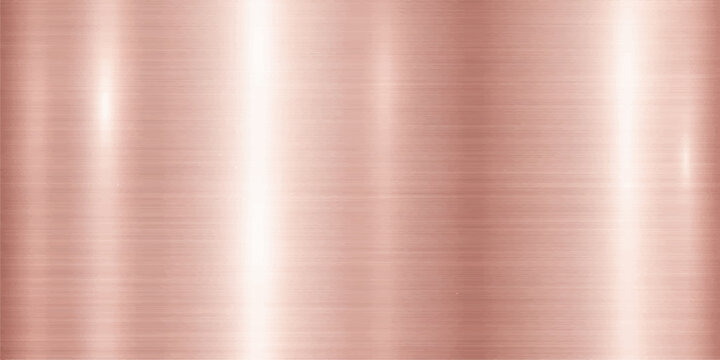 Abstract, clean, high-quality, rose gold or copper metal texture, seamless metallic surface and elegant shimmer. 