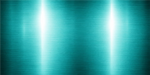 Abstract a modern and cool cyan brushed metal texture, a striking display of industrial and technological advancement. This captivating design exudes a sense of strength. © FANUSH