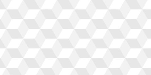 Obraz premium Vector structure box minimal white abstract cube. paper square wall texture. geometric tile hexagon mosaic wall grid wallpaper. minimal geometric block cube isometric mosaic background.