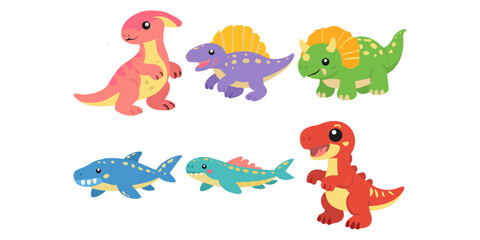 Illustration Dinosaur Plush Toy © farmstudios