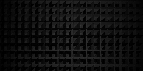 Abstract minimal black line square creative polygon overlap paper grid metallic wall wallpaper. geometric gradient triangle square decoration structure element design textile .