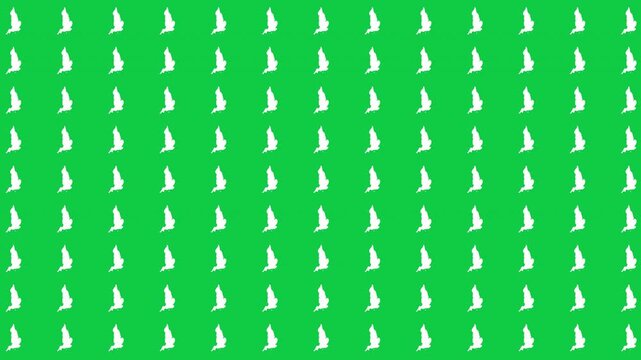 England map pattern scrolling perfect 10 second loop with green background