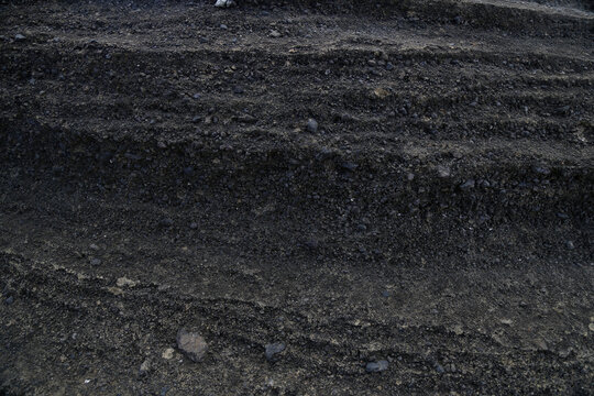 Sedimentary rock layers natural geological texture

