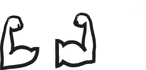 Two stylized thumbs up or letter b and h © MDSHAHZAHANKABIR