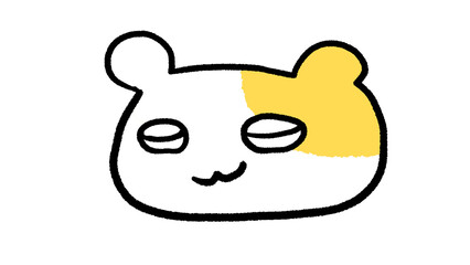 ちょっと得意げなハムスター顔