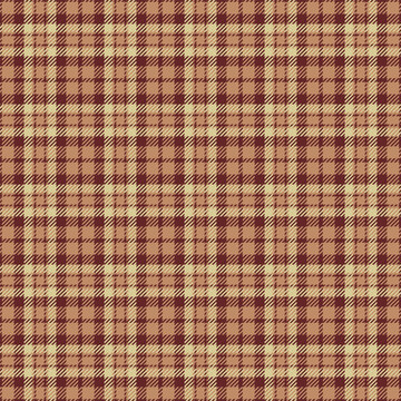 Stroke plaid textile tartan, sheet vector check texture. Feminine fabric seamless pattern background in orange and red colors.