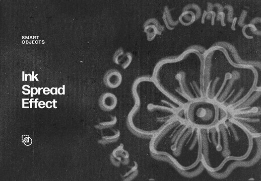 Ink Spread Effect Mockup