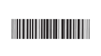 Barcode with black lines on white background for scanning product identification and inventory featuring retail, commerce, technology with data and