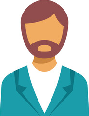 Fototapeta premium Male avatar representing a person, customer, or businessman