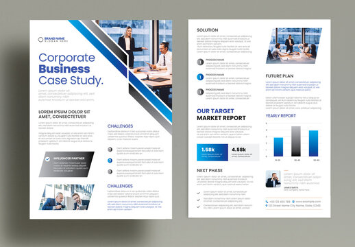 Corporate Business Case Study Brochure Layout