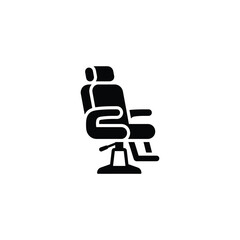 Barber Chair Mascot Glyph