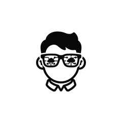 Cloud Architect Avatar Chunky Mascot Glyph
