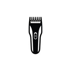 Electric Hair Clipper Mascot Glyph