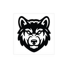 Wolf Esports Mascot Head Glyph