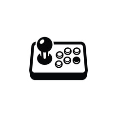 Arcade Fightstick Mascot Glyph Icon