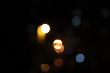 Fototapeta premium Blurred colorful lights creating a soft and dreamy atmosphere