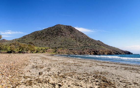 Playa virgen de los Genoveses en el parque natural de Cabo de Gata