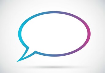 Blank, empty speech bubble isolated on a plain background, ready for text input, representing conversation, dialogue, and idea exchange, empty, talk bubble, idea