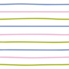 Minimal Colorful Horizontal Lines Seamless Pattern Vector Illustration. This vector background works great for fabric design, packaging and modern decor prints.