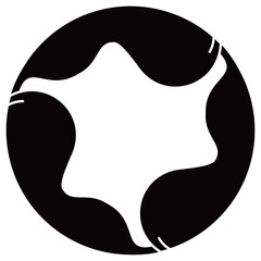 家紋です。三つ割り瓢といいます。