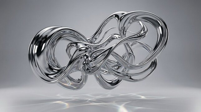 silver heart in glass