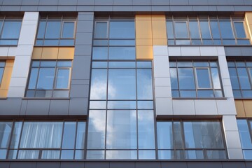 Contemporary architectural design of urban building