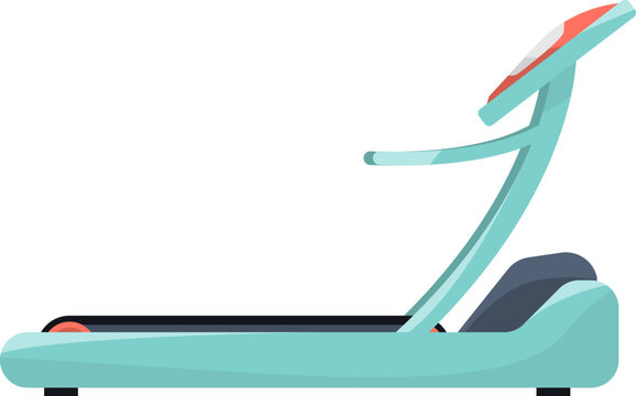 Treadmill cartoon icon. Cardio workout gym exercise