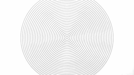 Fototapeta premium Abstract black concentric circles on a white background