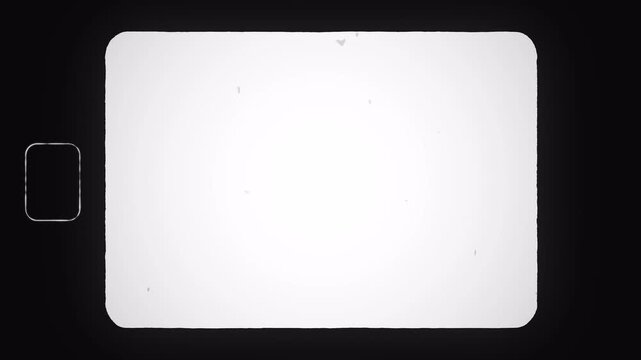 shaking super 8 mm film clutter. Film stock texture, easy to use in composition, retro films reel clutter effect, old intro effect. 4k video.