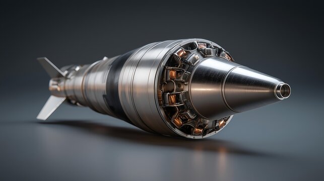 High-tech rocket engine showcasing advanced design and engineering innovations in aerospace technology.
