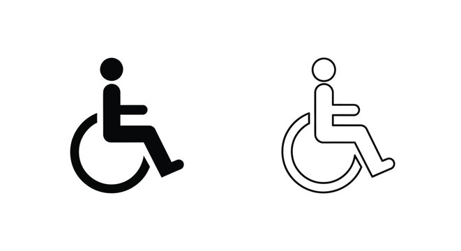 Handicap accessibility symbols Vector