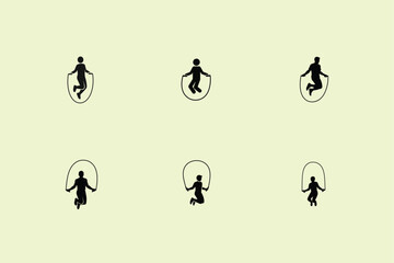 Silhouettes of people riding unicycles in various poses, armed forces day © Helal