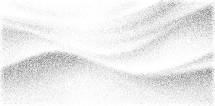 A wavy white and grey textured surface. This vector illustration has a grainy, fabric-like feel with soft folds. The abstract background is suitable for packaging, branding, and print designs.