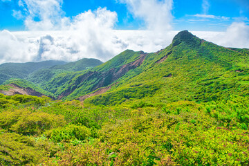 Obraz premium 栃木県那須郡那須町 朝日岳と雲海の風景