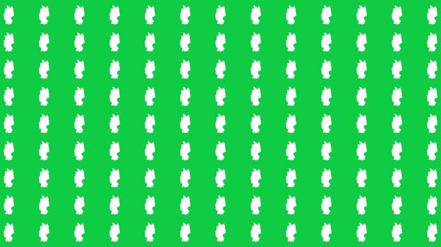 Germany map pattern scrolling perfect 10 second loop with green background