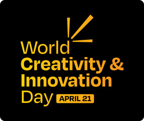 Obraz premium World Creativity and Innovation Day SYMBOL/LOGO