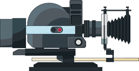 Cinema camera. Film shooting retro device icon © ONYXprj