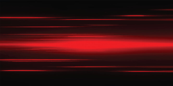 A glowing red and black abstract background features a bright motion blur design with laser lines and a high-tech energy pattern for a modern web wallpaper illustration